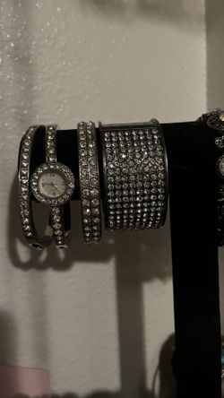 Formal Silver Diamond Jewelry 