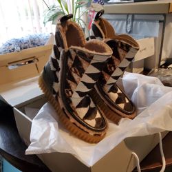New SAM Edelman Fur Boots