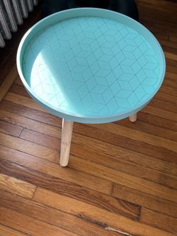 Round Minimalist turquoise Table