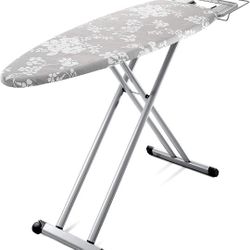 Luxury Large Ironing Board - Extreme Stability | Steam Iron Rest | Adjustable Height | Foldable | European Made
