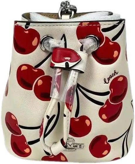 Coach Women's Mini Bucket Bag with Cherry Print