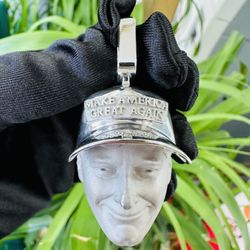 925 Sterling Silver Trump Charm 