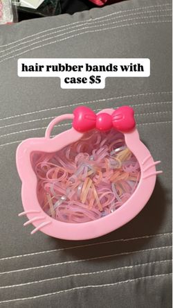 Hair Rubber Bands With Case $5