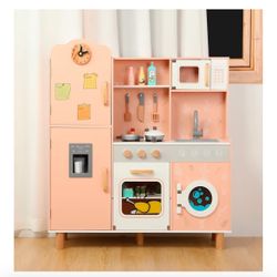 Bruvoalon Wooden Toddler Play Kitchen 