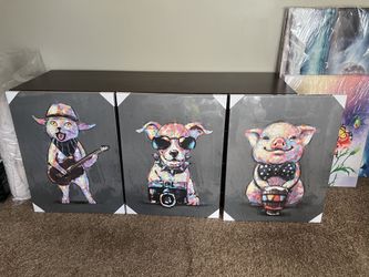 Funny Music Lover Pets Wall Art 24x32