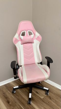 Pink gaming chair