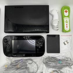 Nintendo Wii U Deluxe Bundle – 32GB Black Console + Yoshi Remote + SSD + SD Card