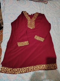 Maroon Kashmiri Phiran