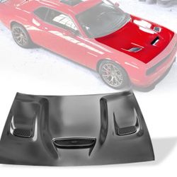 08-23 Dodge Challenger Hellcat Style Hood Aluminum