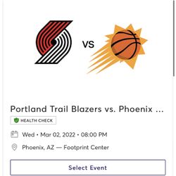 Portland Trailblazers Vs Phoenix Suns Lower Bowl Tickets Plus Parking