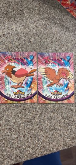 Pokémon Topps Cards #21 Spearow & #22 Fearow