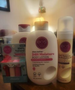 EOS Skincare Bundle – Lotion, Shave Cream & Lip Balm
