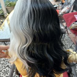 Black And White Wig NEW