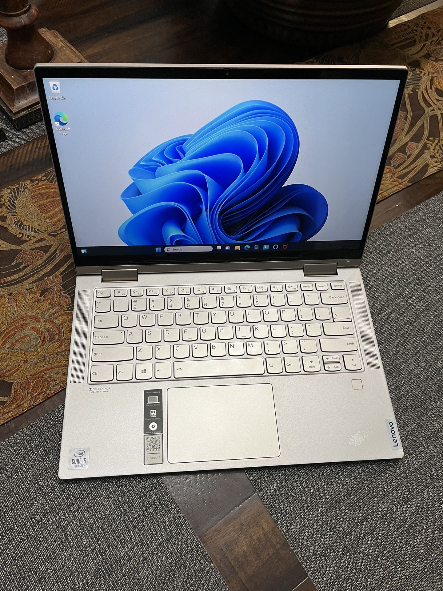 Lenovo C740-14IML 81TC i5-10210U 2.11GHZ  8GB RAM 256GB SSD 14" FHD Touch Windows 11  Tablet PC Laptop