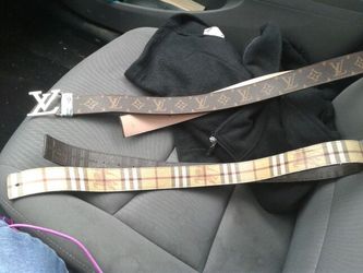 LV and bruberry belts