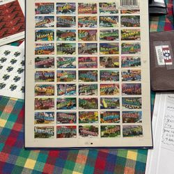BEAUTIFUL US POSTAL SHEET. ALL STATES