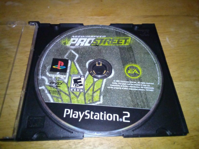 PS2 Game Need For Speed PRO Street