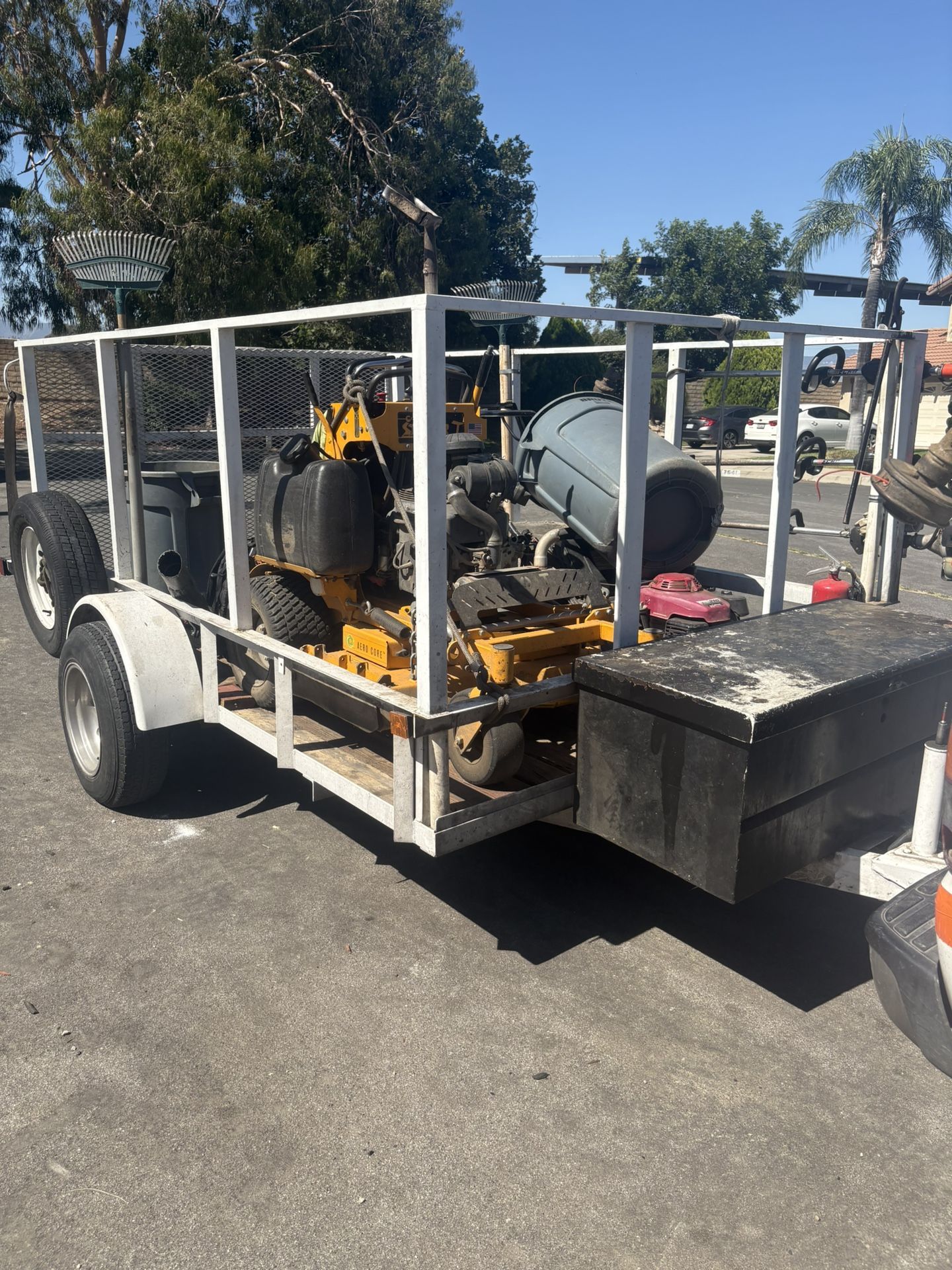 Carson Landscaping Trailer  12x4x6.5  Pink In My Name Brand new 6500 TWC AXLE New LED Lights