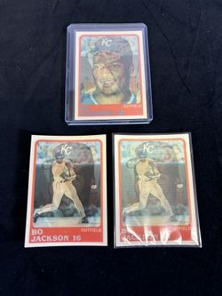 1987 Sportflics Bo Jackson #148 Card Kansas City Royals - 33 Total Cards