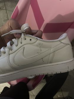 White Travis Scoot Low X Jordan 1 Og Sp Michael Rubin White Party