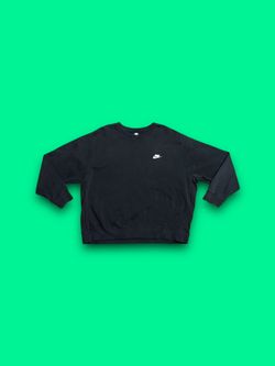 Nike sportswear club fleece crewneck pullover sweatshirt black men’s 2XL 