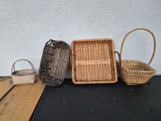 Wicker or splint baskets