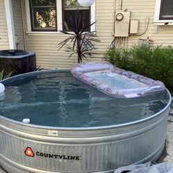 8ft x 3ft Stock Tank Pool “Cowboy Pool” + Pump/Filter & Accessories (No Leaks)