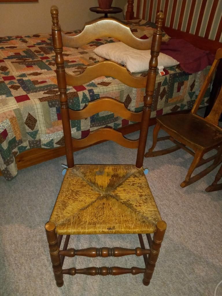 Ladder back Rushed Seat Chair
