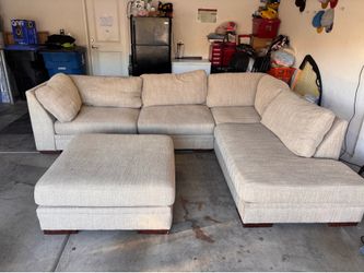 6 seater sectional with ottoman OBO!!!