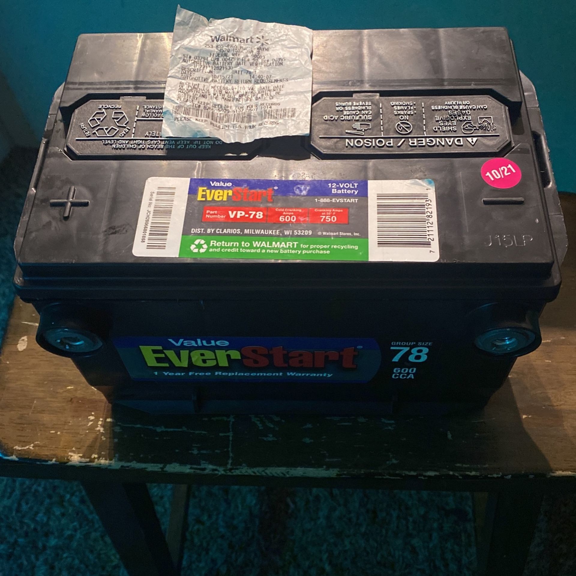 VP-78 Car battery 