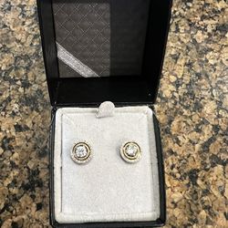 Topaz & Diamond Earrings
