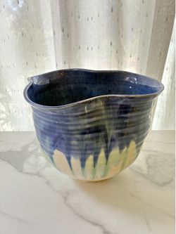 Funky Vintage Blue Bowl