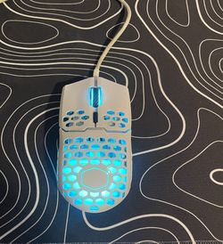 Cooler Master MM710 White Glossy Ultralight PixArt Sensor Gaming Mouse PMW3389