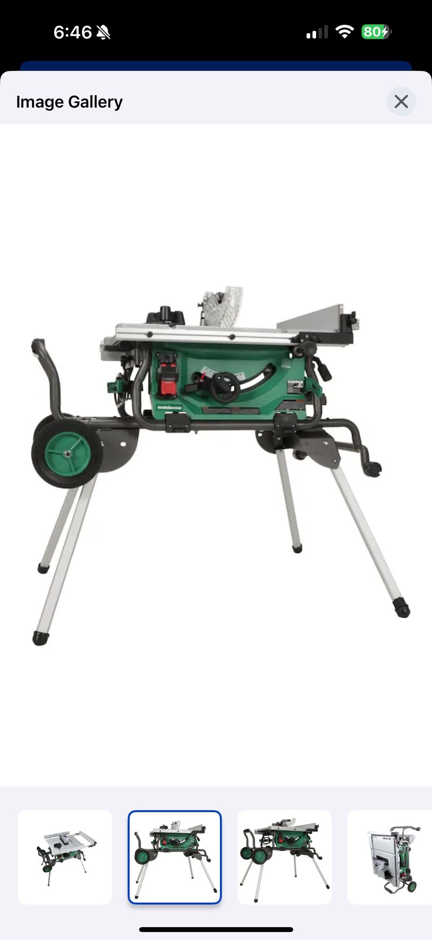 10” Table Cutting Saw With Stand. Never Used! Excellent Condition.