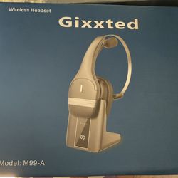 V5.3 Wireless PC Headset with Mic - 130H Playtime, LED Display, Noise Canceling, Mute Button