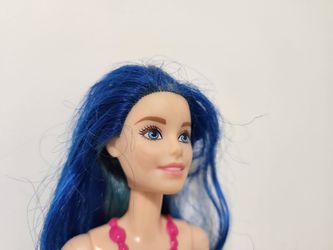 Barbie Sparkle Mountain Dreamtopia Mermaid Doll Blue Hair Jewel Tail FJC92