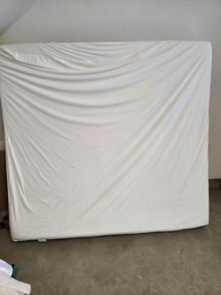 Queen Size Mattress with White Cover