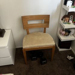 Wood Chair With Cushion