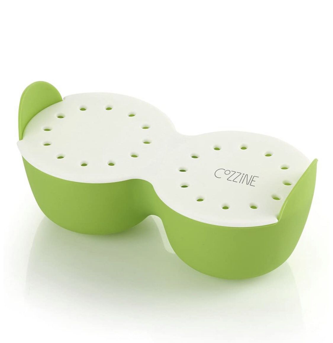 Egg Poacher, Cozzine Egg Cooker Silicone Egg Poaching Cups with Ring Standers,