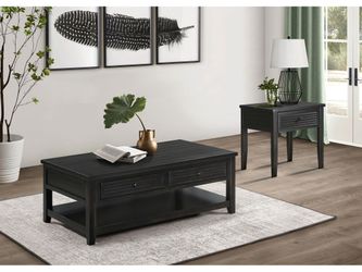 Concord Distressed Java 2-piece Coffee and End Table Set