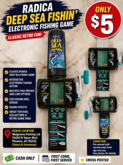 Toy-Radica Deep Sea Fishin’ Handheld Game – Works