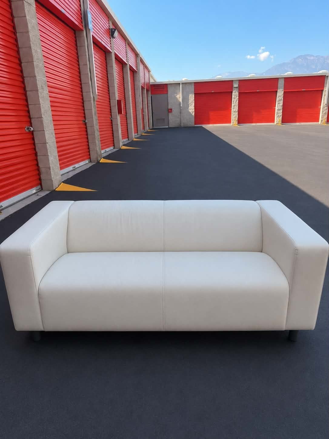 Modern white couch