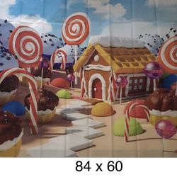 Candy Backdrop 84 X 60. It’s Large.