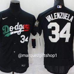 Men's Valenzuela Dodgers Jersey (Large)