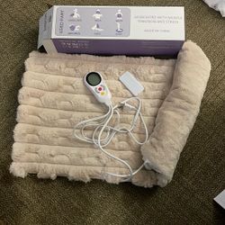 9 М - Electric Heating Pad 40"x30" Machine-Washable Warm Blanket for Back Neck Shoulder Pain Relief - Soft Comfortable Electric Heat Mat for Home Use