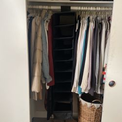 Black 9 Shelf Collapsable Closet Organizer 