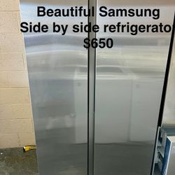 Beautiful Samsung Side By Side Refrigerator 