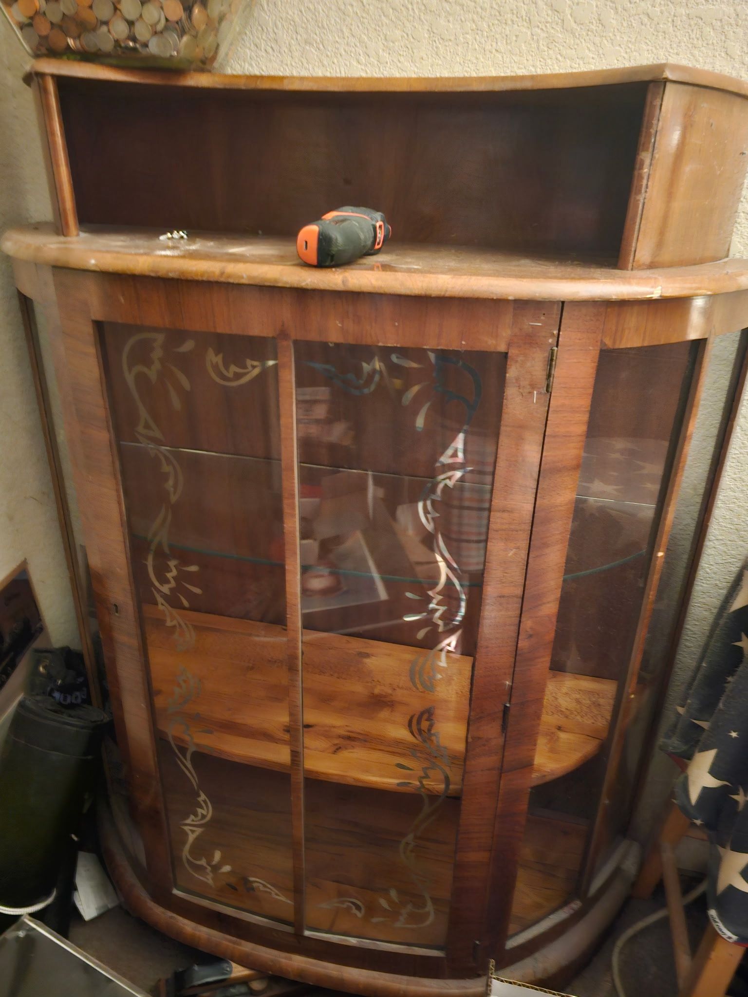 Antique Courier Cabinet