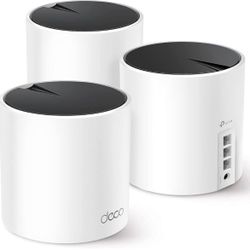 TP-Link Deco AX3000 WiFi 6 Mesh System(Deco X55) - Covers up to 6500 Sq.Ft. , Replaces Wireless Router and Extender, 3 Gigabit ports per unit, support