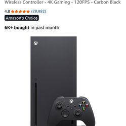 Xbox Series X With Controller 